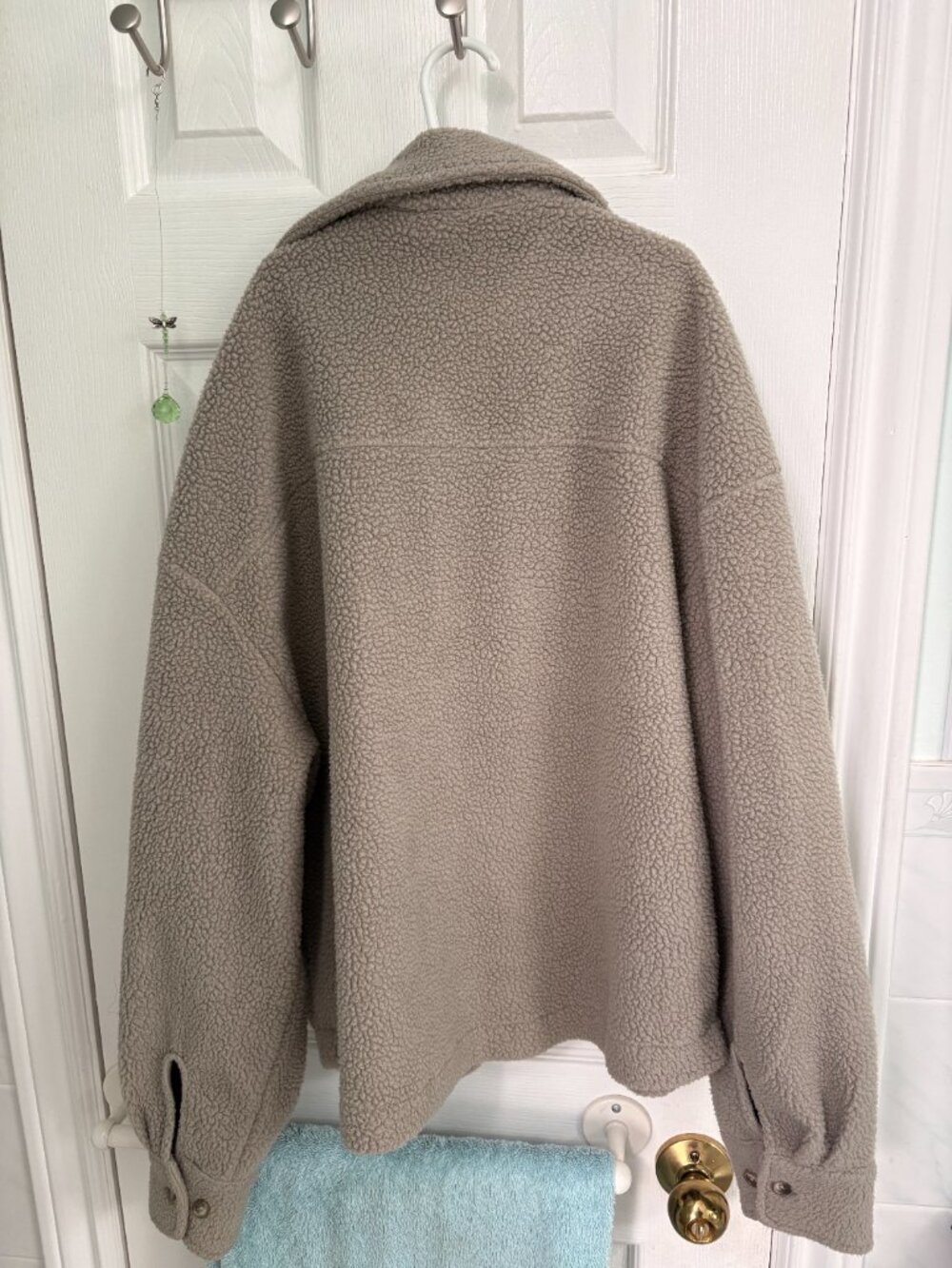 Oversized fleece overshirt - Picture 3 of 4
